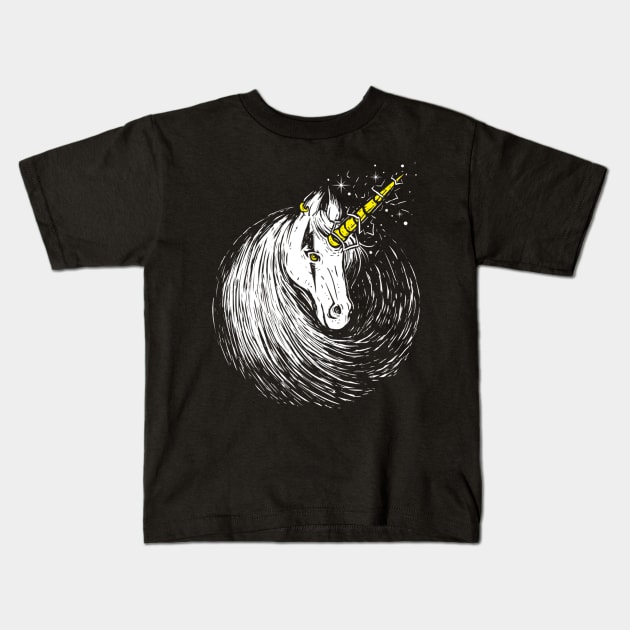 Scar Unicorn Kids T-Shirt by StevenToang